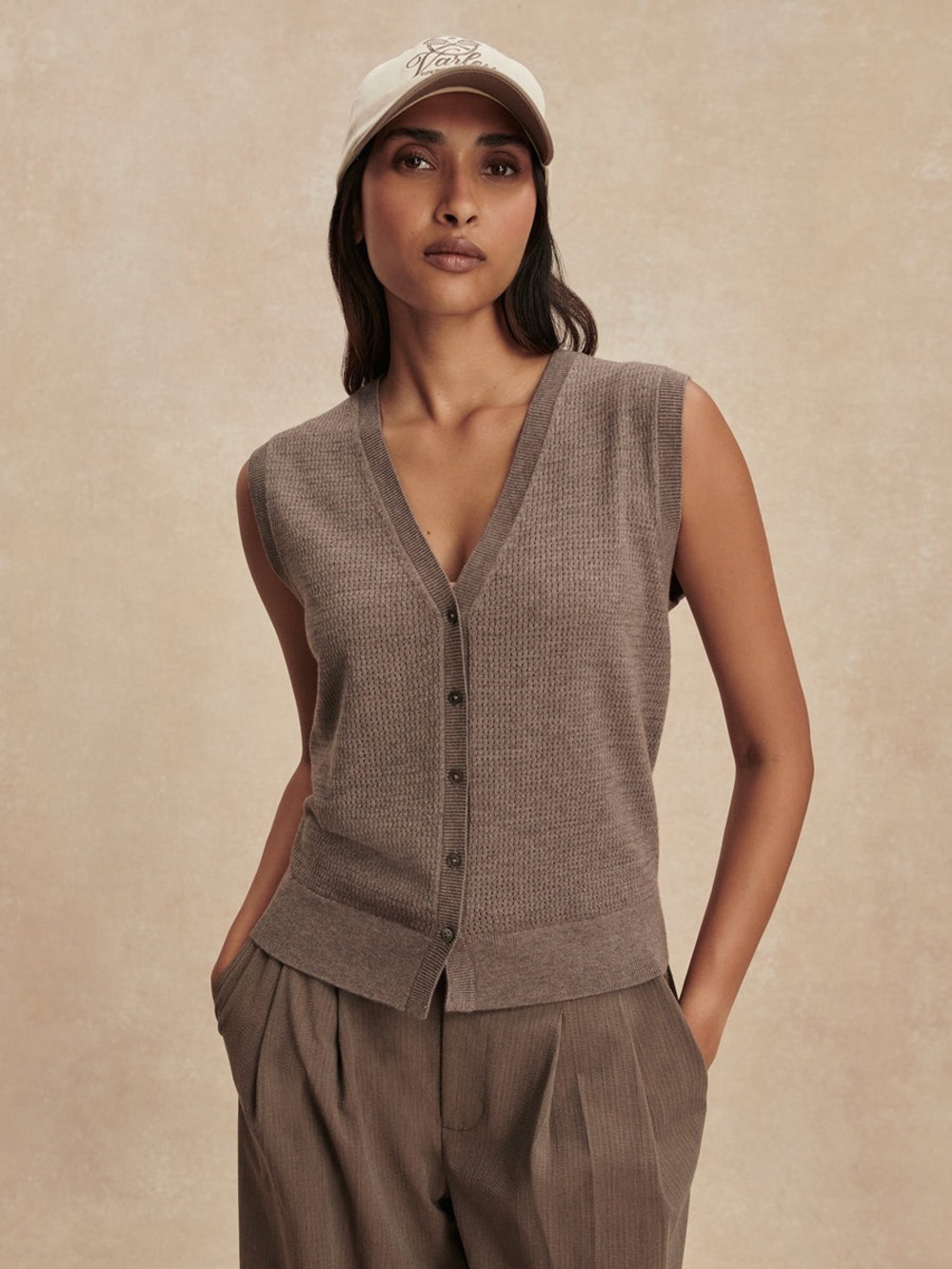 NWOT VARLEY  Frankie Knit Top